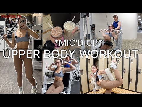 GYM VLOG: back/delt detailed mic'd up workout. tips & tricks for that HOURGLASS SHAPE [vlogmas 19]