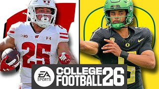 Wisconsin at Oregon - Week 9 Simulation (EA College Football 26)