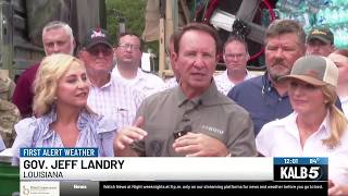 Gov. Landry speaks on relief effort