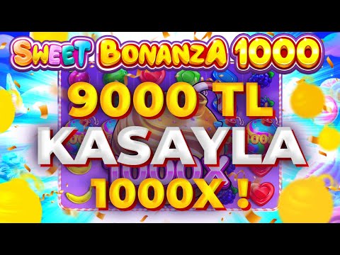 SWEET BONANZA 1000 YENİ OYUN 🍭| 9000 TL KASAYLA REKOR ÖDEME 🍭SLOT OYUNLARI TAKTİK VURGUN 🍭