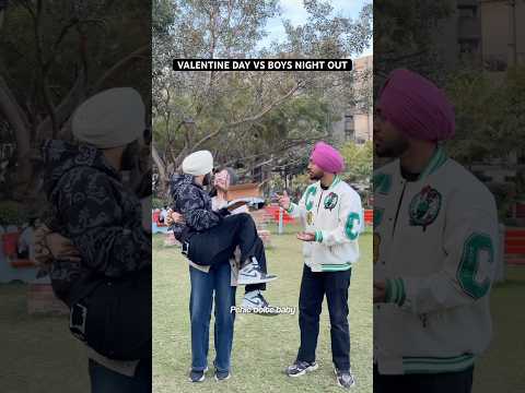Valentines Day VS Boys Night out 💀😭 #valentinesday #boys #couple #bestfriend #funnycomedy #skit