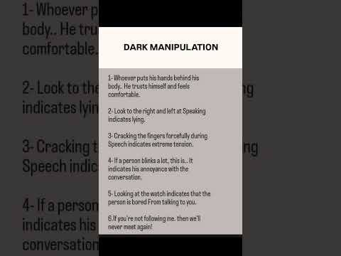 Dark Manipulation