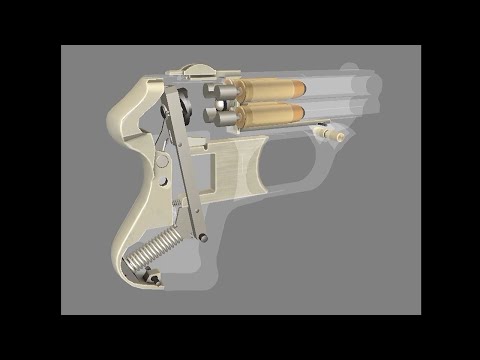 Slow-Mo: The Craziest Pocket Gun! (COP .357 Falling Block Barrel Mechanism)