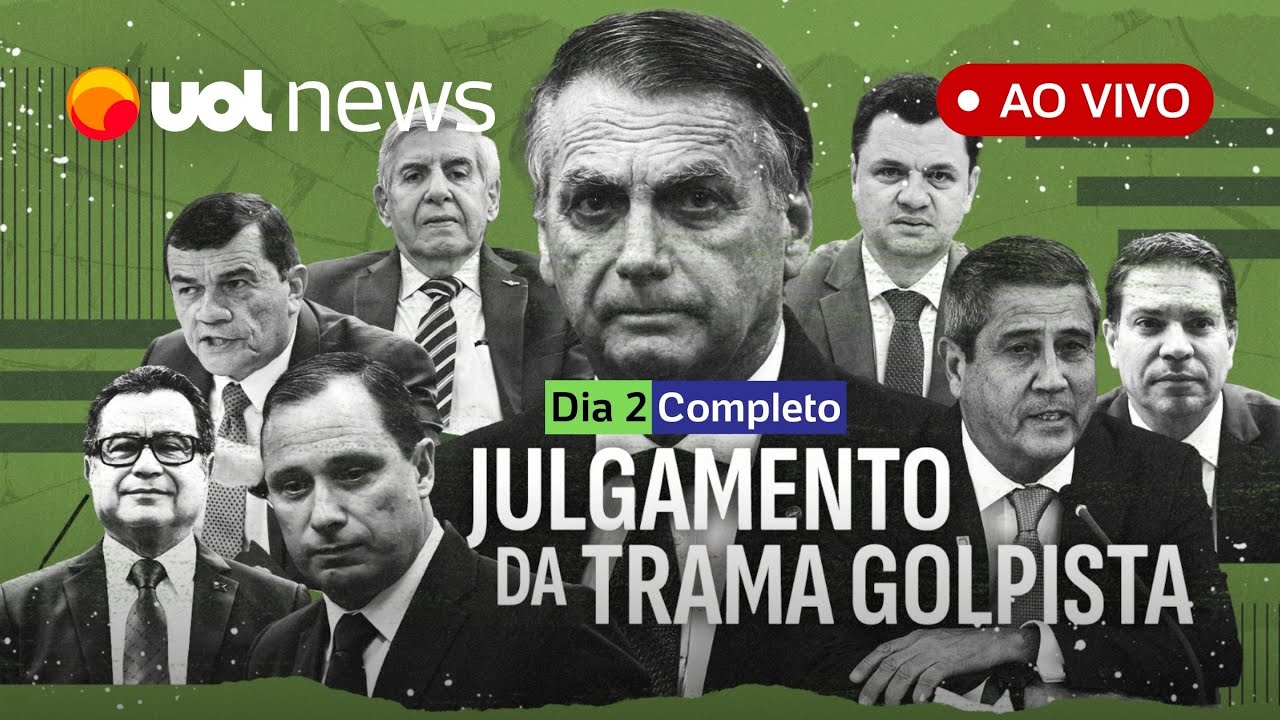 Julgamento de Bolsonaro ao vivo no STF: assista à transmissão completa do 2º dia de audiências