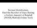 Understanding Normal Distribution in Rainfall