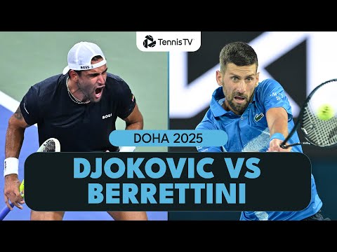 Novak Djokovic vs Matteo Berrettini Highlights | Doha 2025