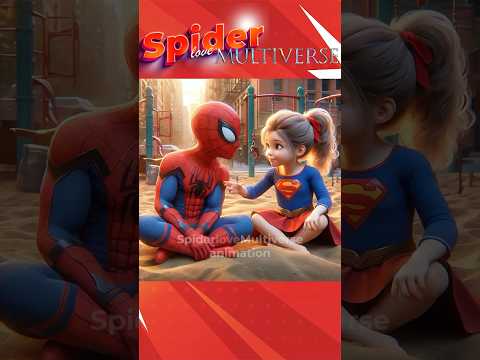 The love story of Spider-Man and Super girl #avengers #marvel #shorts #spiderman