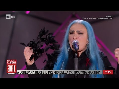 A Loredana Bertè il premio della critica "Mia Martina" -  Storie italiane - 12/02/2024