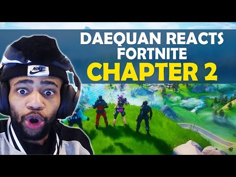 DAEQUAN REACTS FORTNITE CHAPTER 2 | FIRST WIN!