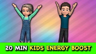 Kids Energy Boost: 20 Min Fun Heart Health Workout At Home!