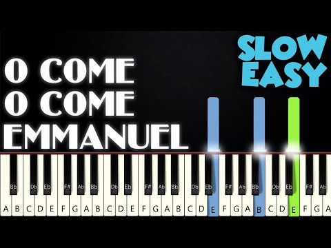 O Come, O Come, Emmanuel | SLOW EASY PIANO TUTORIAL + SHEET MUSIC by Betacustic