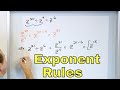 Exponent Rules: Multiplying and Dividing Variables