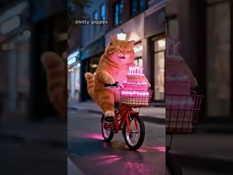 Cat Drop the birthday cake#adorable#cuteanimal #cute#adorably#cutecat#cutepet#funny #catlove