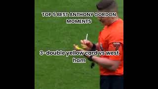 Top 5 best Anthony Gordon moments #football #newcastle #shorts #shortvideo