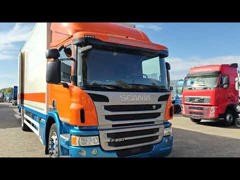 Scania P280 4x2 Dagcab Euro6 - GeslotenBak 7.4M + Laadklep 1500KG - Navi | Vrachtwagens | Gesloten bak