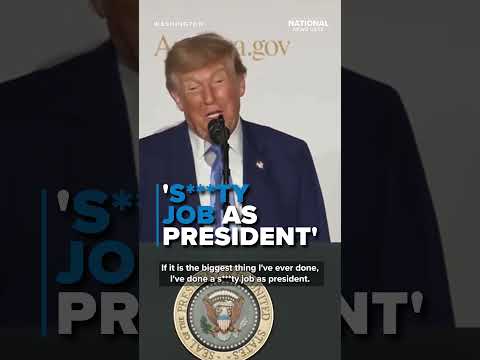Trump jokes he's done a 'S***TY JOB' as president if America.gov is his biggest achievement
