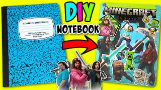 A Minecraft Movie DIY Notebook with Steve Garett Natalie Henry