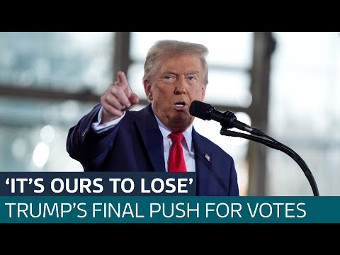 Donald Trump attacks Harris' record on immigration on final day before election | ITV News