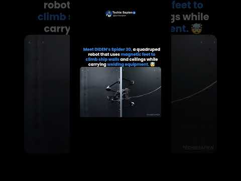 This Quadruped Robot Climbs Ship Walls to Weld Them 🤯