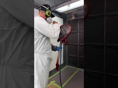 Spraying Charcoal Cherry Burst | PRS Guitars | #shorts