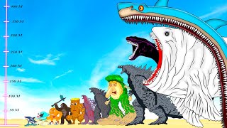 Rescue GODZILLA & KONG, BLOOP Vs All Brainrot Anime Animals But They All Normal Part 9