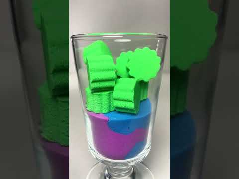 Very Satisfying and Relaxing, Kinetic Sand ASMR, Drop and squish