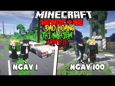 KURO SINH TỒN 100 NGÀY TRONG MINECRAFT Ở HÒN ĐẢO HOANG THÍ NGHIỆM ZOMBIE !!