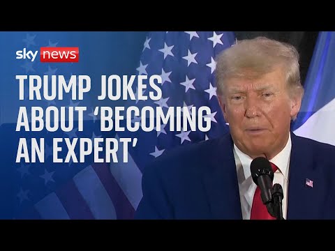 Donald Trump jokes about 'becoming an expert' while facing legal challenges