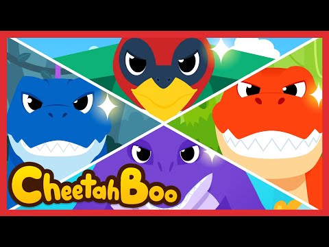 Kraaang! Dinosaurus Terkuat Datang! 🦖⚡🔥| Lagu dino | Lagu Anak | #Cheetahboo