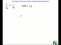 Dividing Fractions and Common Denominators