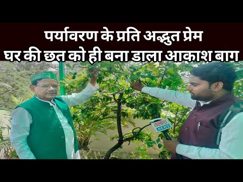 डॉ. कौशल का पर्यावरण के प्रति  अद्भुत प्रेम , घर की छत पर बनाया आकाश बाग