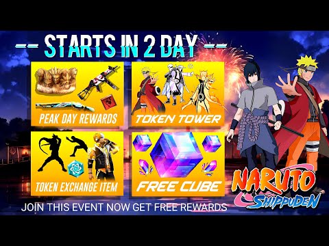 Free Fire X Naruto Event In Free Fire 💥| Free Naruto Super Emote| free fire new event| ff new event