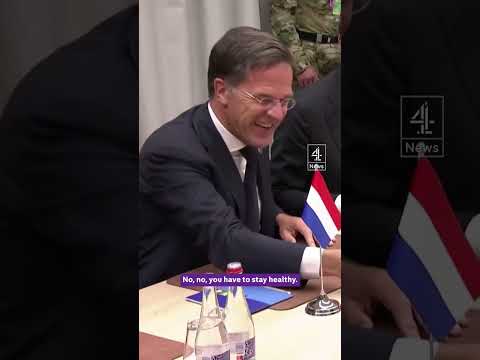 Zelenskyy and Dutch PM joke over coffee