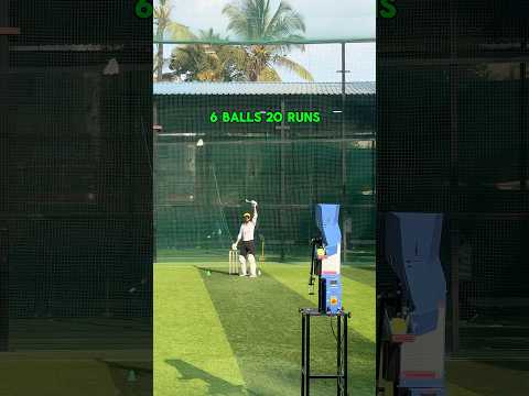 6 ball 20 run challenge with SLOVIC tennis bat