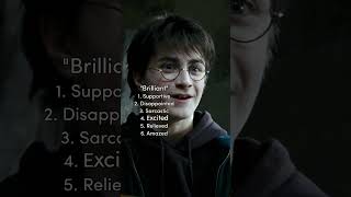 How many ways can Harry say brilliant? #HarryPotter