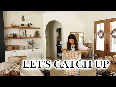 LET'S CATCH UP | taking down fall decor, getting over sickness, & spending the day together!