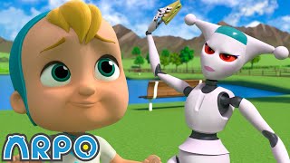 Robot Showdown! 🤖 Can Sharing Save the Day? | ARPO | Educational Kids Videos | Moonbug Kids