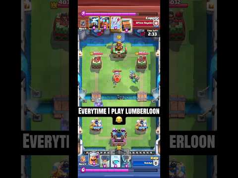 I DON’T THINK THATS HOW YOU PLAY LUMBERLOON 😂 #clashroyale #clash #supercell #gaming #shorts