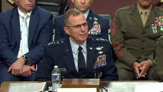 Sen. Dan Sullivan (R-Alaska) at an Armed Services Committee hearing - March 19, 2026