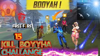 BR RANKED FULL MATCH  15 KILL BOYYHA || FREE FIRE VIDEO || M4A1  ONLY KILL 15