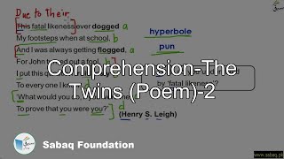 Comprehension-The Twins (Poem)-2
