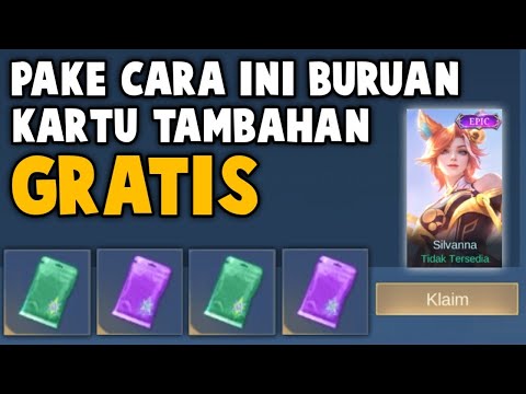 KARTU UNGU & HIJAU TAMBAHAN PAKE CARA INI DI JAMIN DAPET KARTU TAMBAHAN UNTUK SKIN SILVANA GRATIS !
