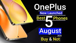 OnePlus Top 5 New Launched Phones Best Camera + Best Gaming + Big Battery Mobiles 2026