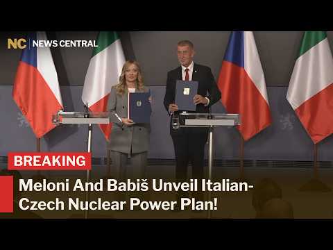FULL BRIEFING: Italy’s Meloni &amp; Czech PM Discuss <strong>Nuclear</strong> <strong>Power</strong>, Defence And EU Competitiveness |AC1Z