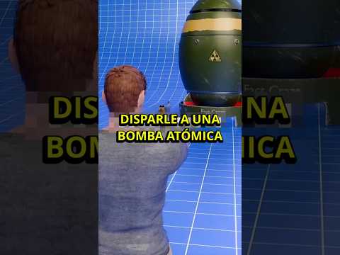 ¿Qué pasa si le disparas a una bomba, un balón de gas… o una hacha? 💥🔫#shorts