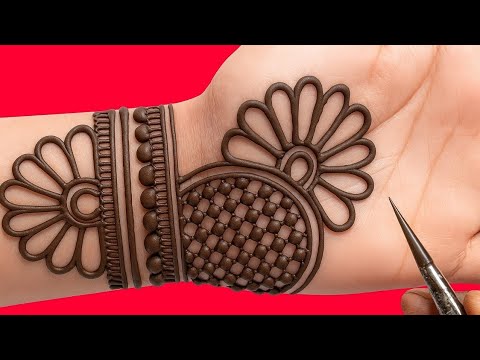 मेहंदी लगाने का आसानतरीका | Raksha Bandhan special mehndi design | beautiful simple mehndi design