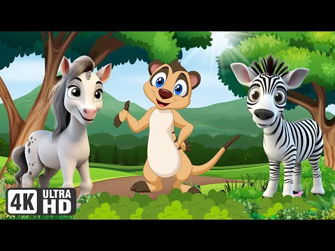 Playful Animal Moments: Horse, Zebra, Meerkat, Raccoon, Skunk - Animal Videos