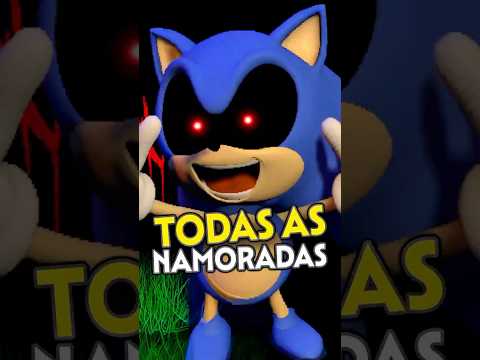 Todas as NAMORADAS do Sonic.exe 🥰 #games #sonic #shorts