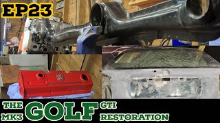 "The Mk3 Golf Gti Restoration" EP23 Front Crossmember And More Rust !!!