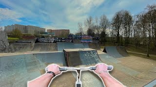IS THIS THE UK'S BEST OUTDOOR SKATEPARK? 🛴 #skatepark #scooter #reels #fyp #gopro #tricks